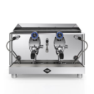 vbm Lollo 2 gruppig inox / schwarz Semi Automatik