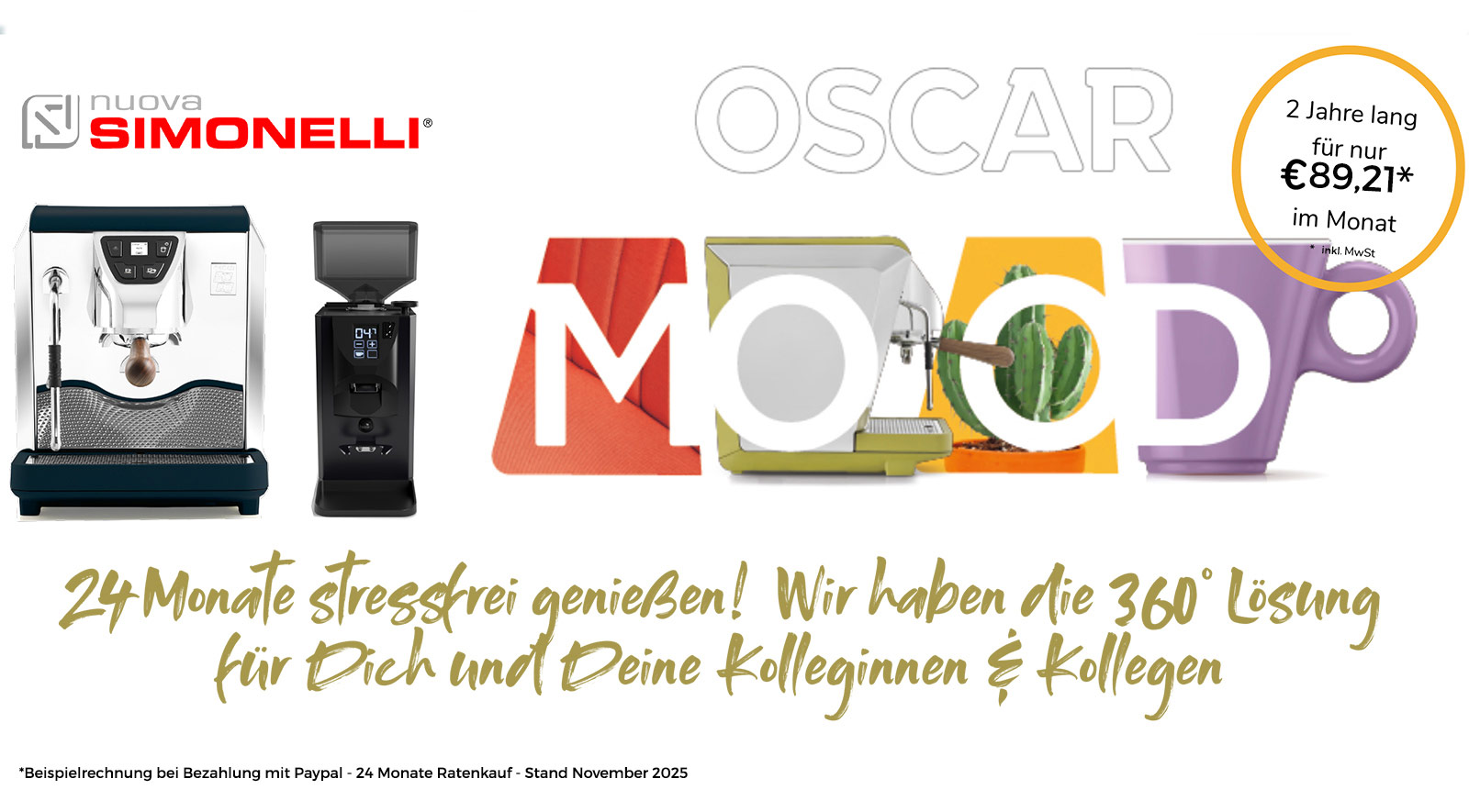 Nuova Simonelli Oscar Mood Büro-Set
