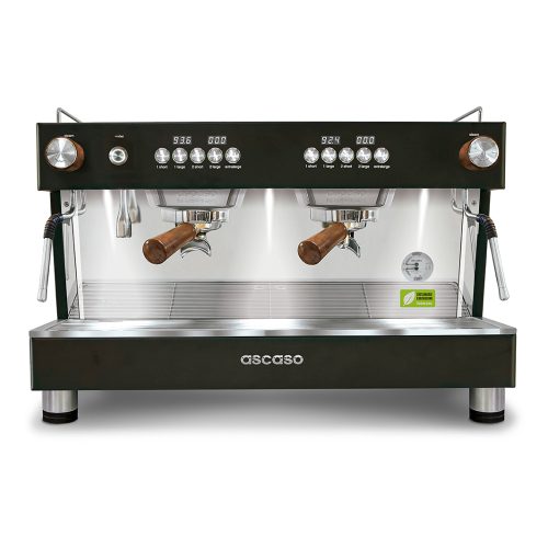 ©Frank Waberseck 
PR Foto für
EspressoPool GmbH Hamburg
Germany  ascaso Barista T One 2 gruppig schwarz/ Holz